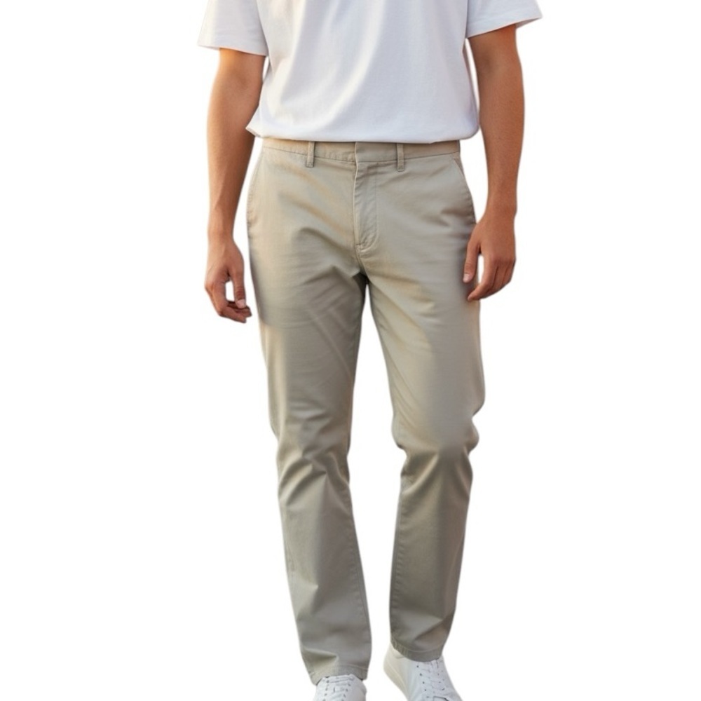 PAUL SMITH Mens Tan Classic Cotton Chino Trousers Size 32 khaki pants slacks tan